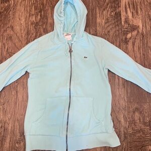 Lacoste Kids Light Blue Hoodie Jacket